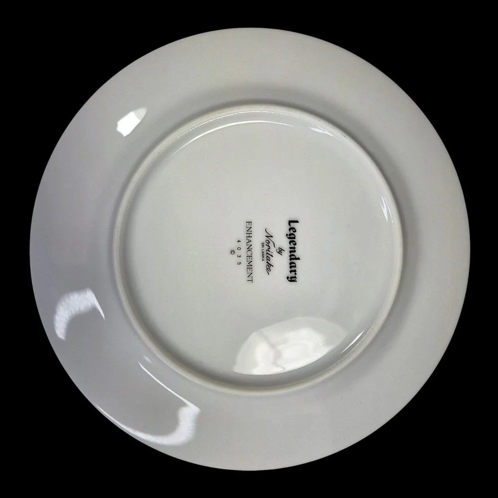Noritake Enhancement Bread and Butter Plates Set of 3 Dinner Floral 4035 Discon